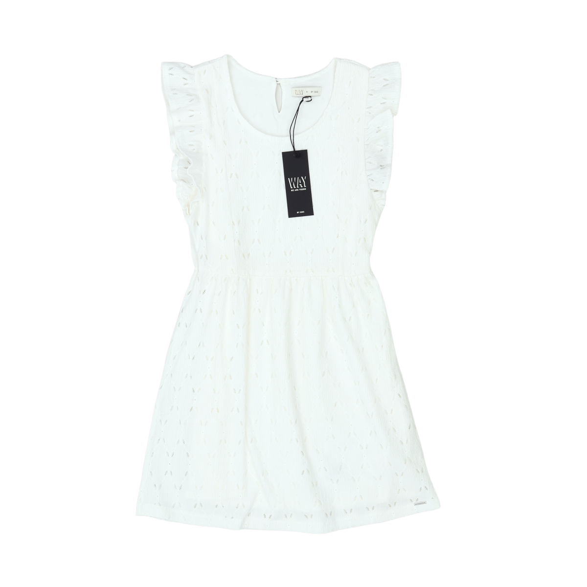 IKKS - ROBE - BLANC - 10 ANS
