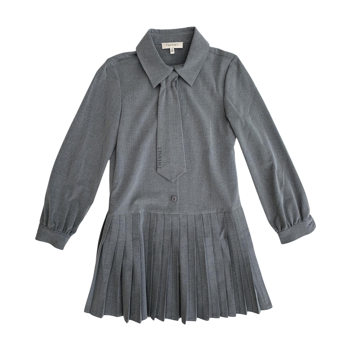 TWINSET - ROBE - GRIS - 10 ANS