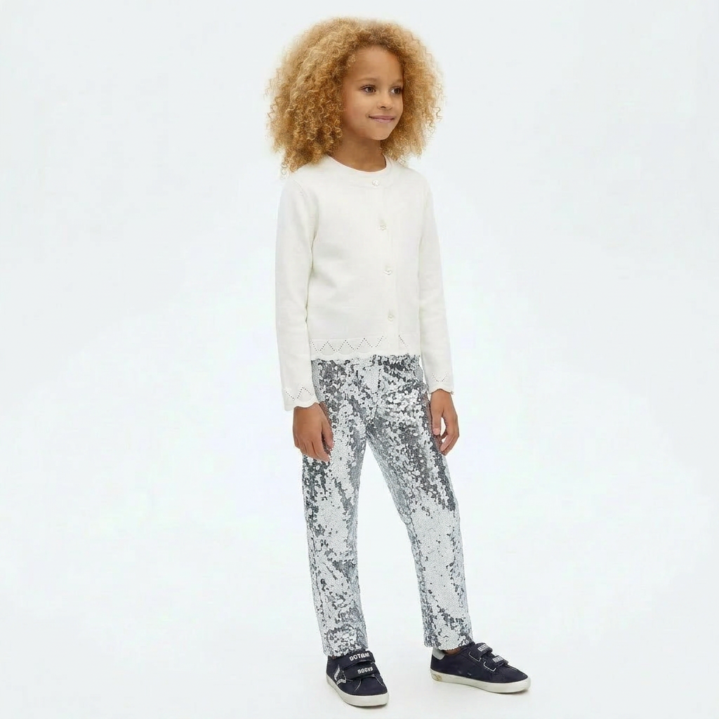 DSQUARED2 - PANTALON - ARGENTÉ - 12 ANS