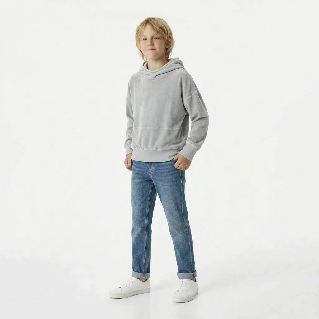 WE ARE KIDS - PULL - GRIS - 8 ANS
