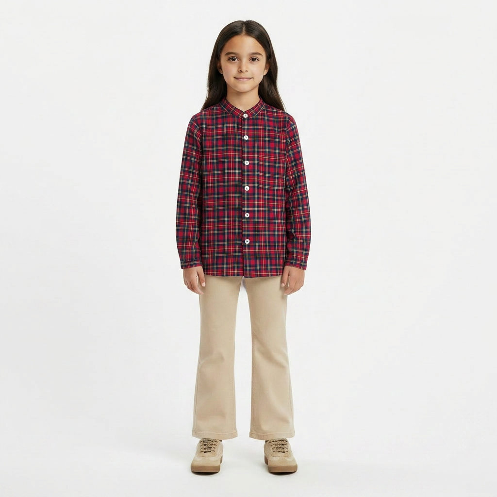 AMAIA - CHEMISE - ROUGE - 6 ANS
