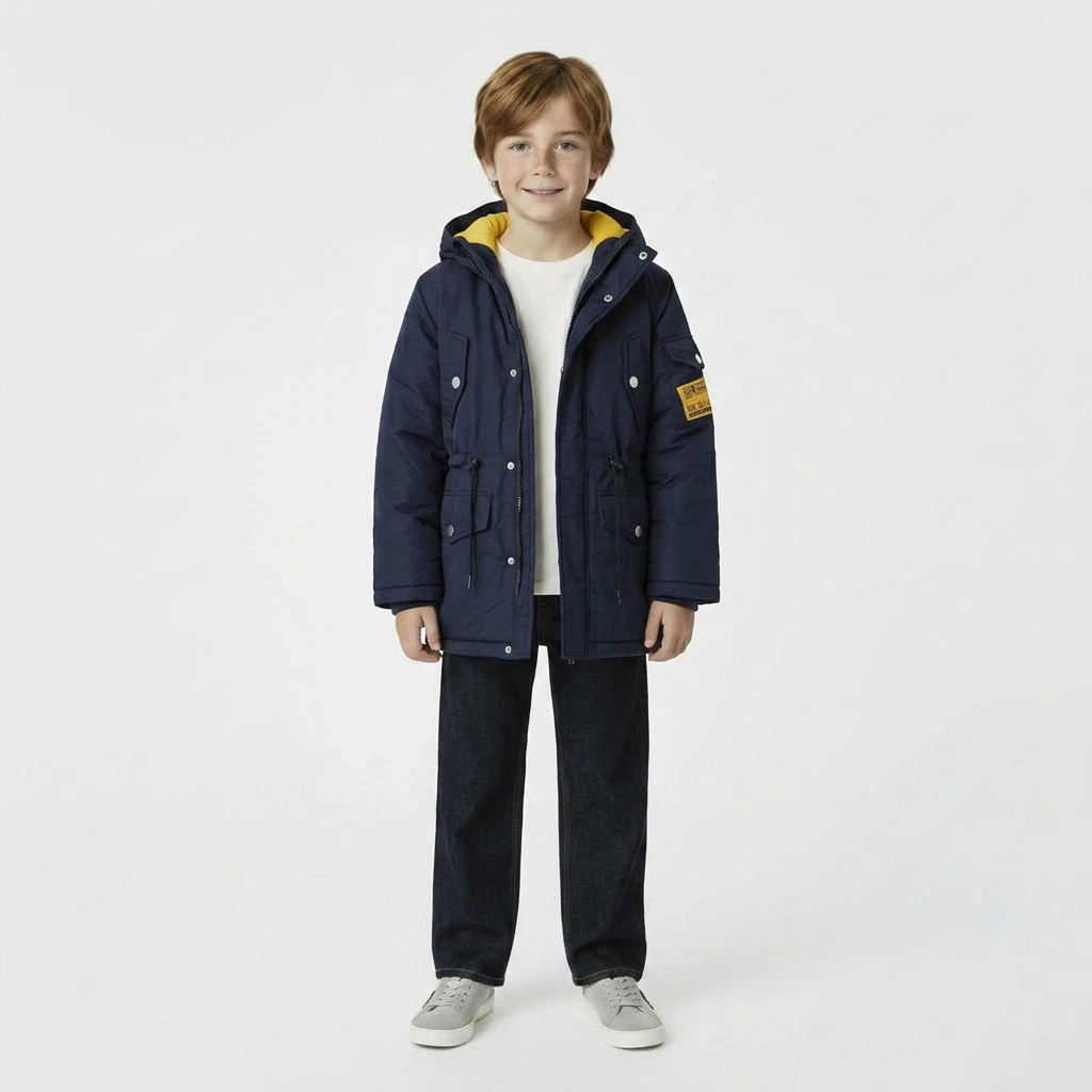 DIESEL - MANTEAU - BLEU, JAUNE - 8 ANS