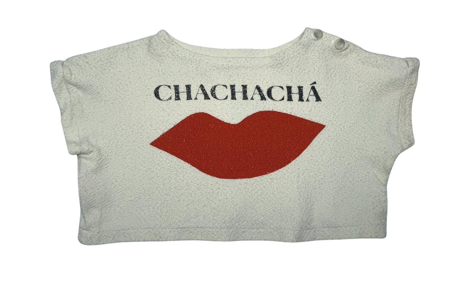 BOBO CHOSES - T-shirt croptop oversize "chachacha" - 6/7 ans