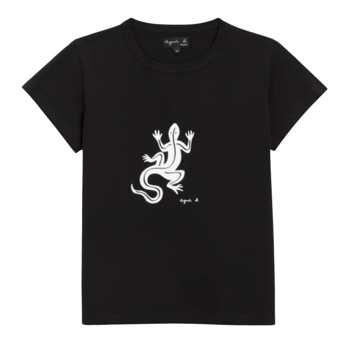 AGNÈS B - T-shirt Brando noir lézard - 10 ans