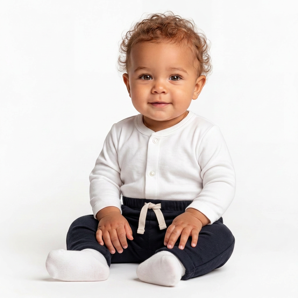 PETIT BATEAU - Marineblaue Hose - 6 Monate
