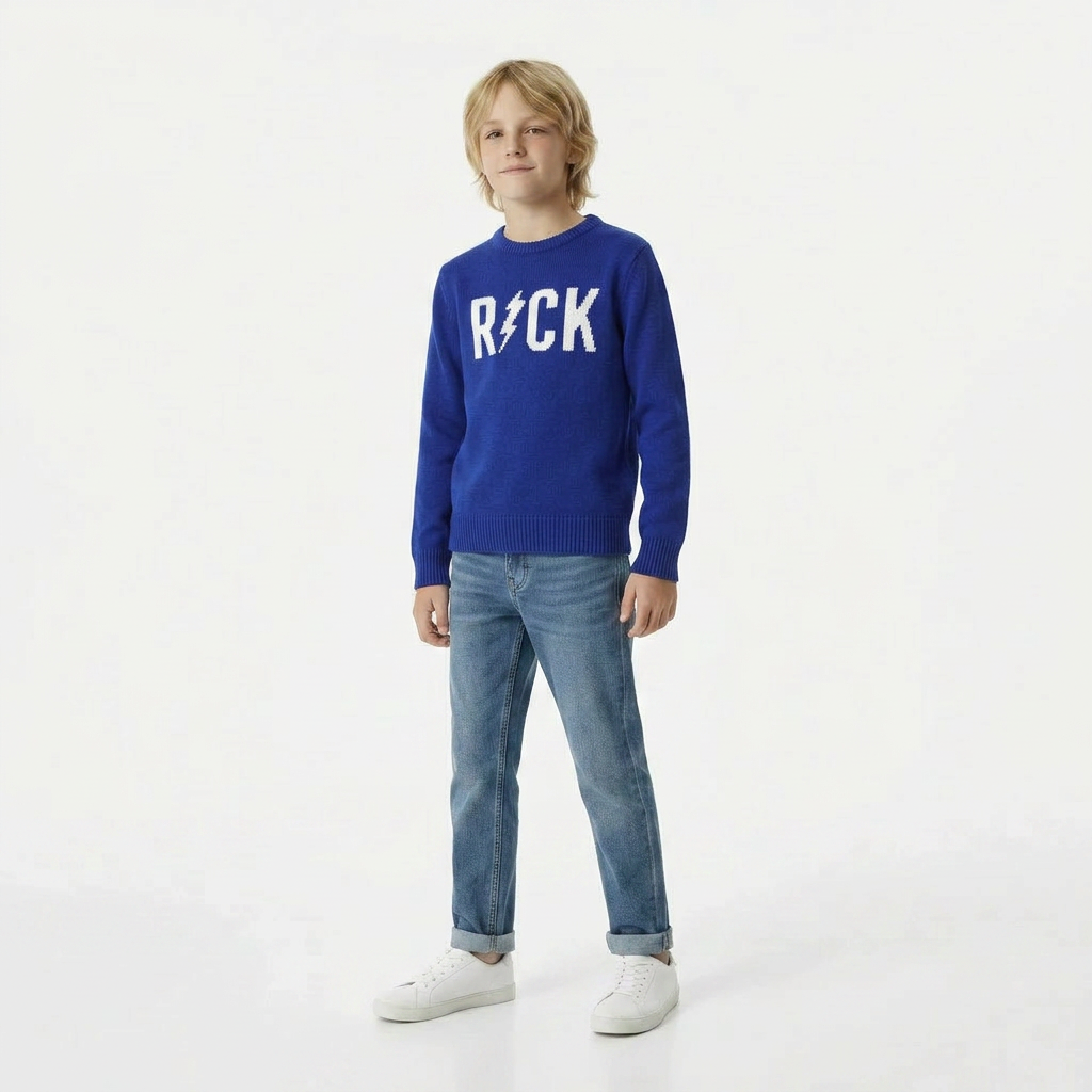 ZADIG & VOLTAIRE - PULL - BLEU - 10 ANS