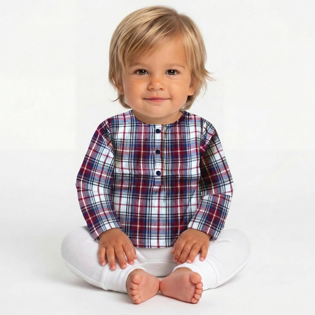 LOUIS LOUISE - CHEMISE - BLEU, ROUGE - 6 MOIS