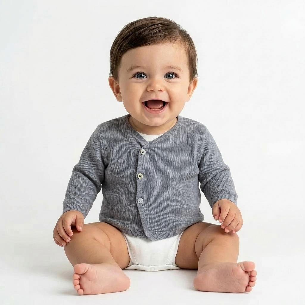 BONPOINT - CARDIGAN - GRIS - 12 MOIS