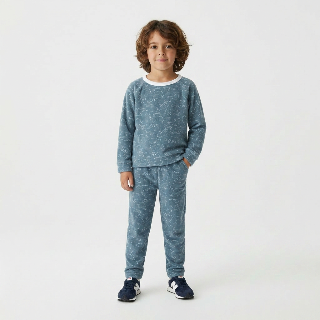 PETIT BATEAU - PYJAMA - GRIS - 4 ANS