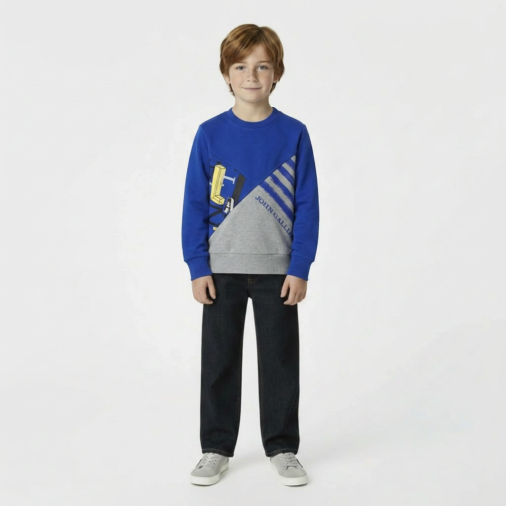 JOHN GALLIANO - PULL - BLEU - 8 ANS