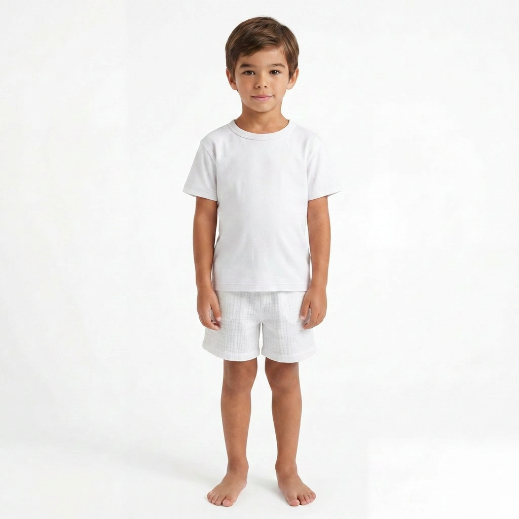 BONTON - SHORT - BLANC - 4 ANS
