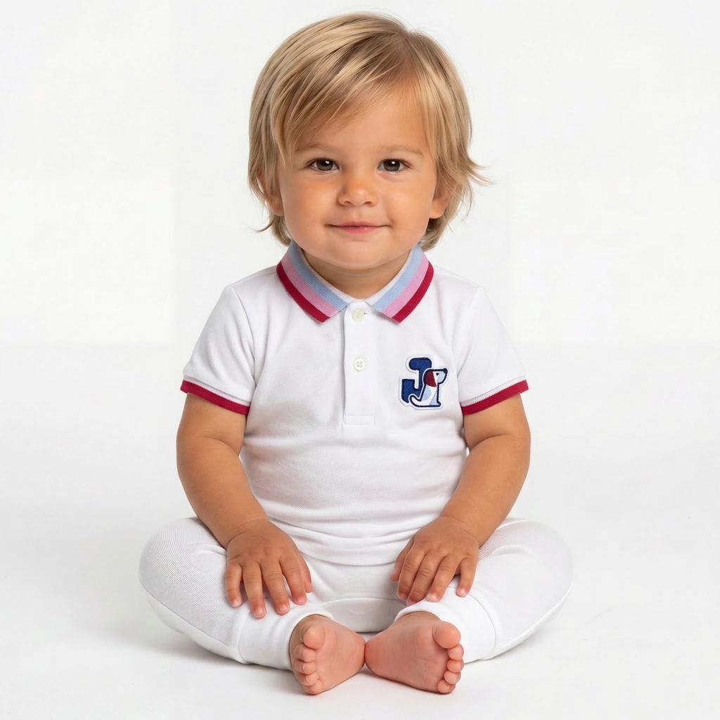JACADI - POLO - BLANC - 18 MOIS