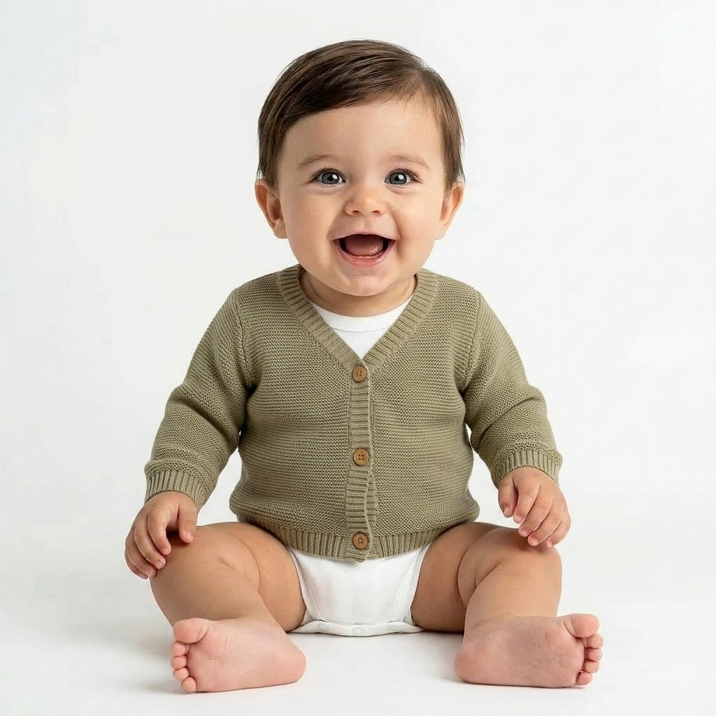 BONPOINT - CARDIGAN - MARRON - 6 MOIS