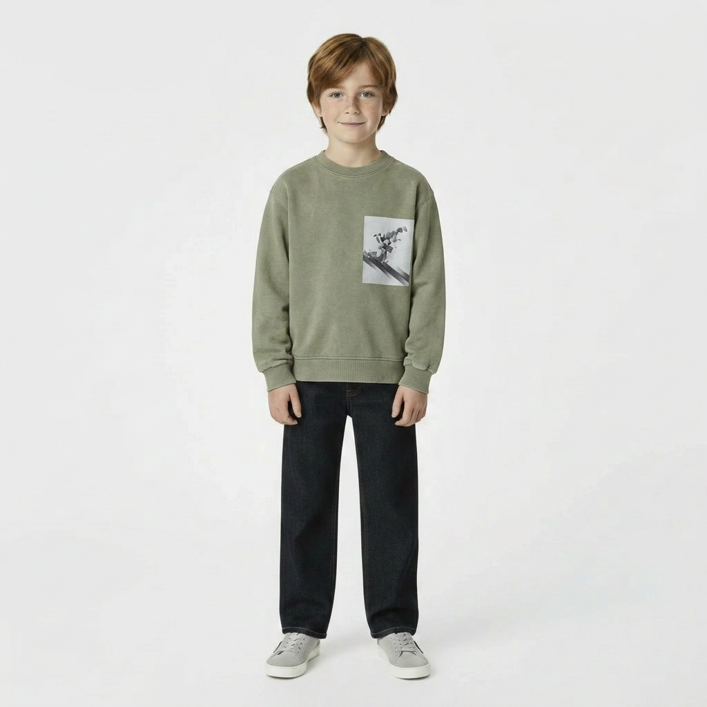 BELLEROSE - PULL - VERT - 10 ANS