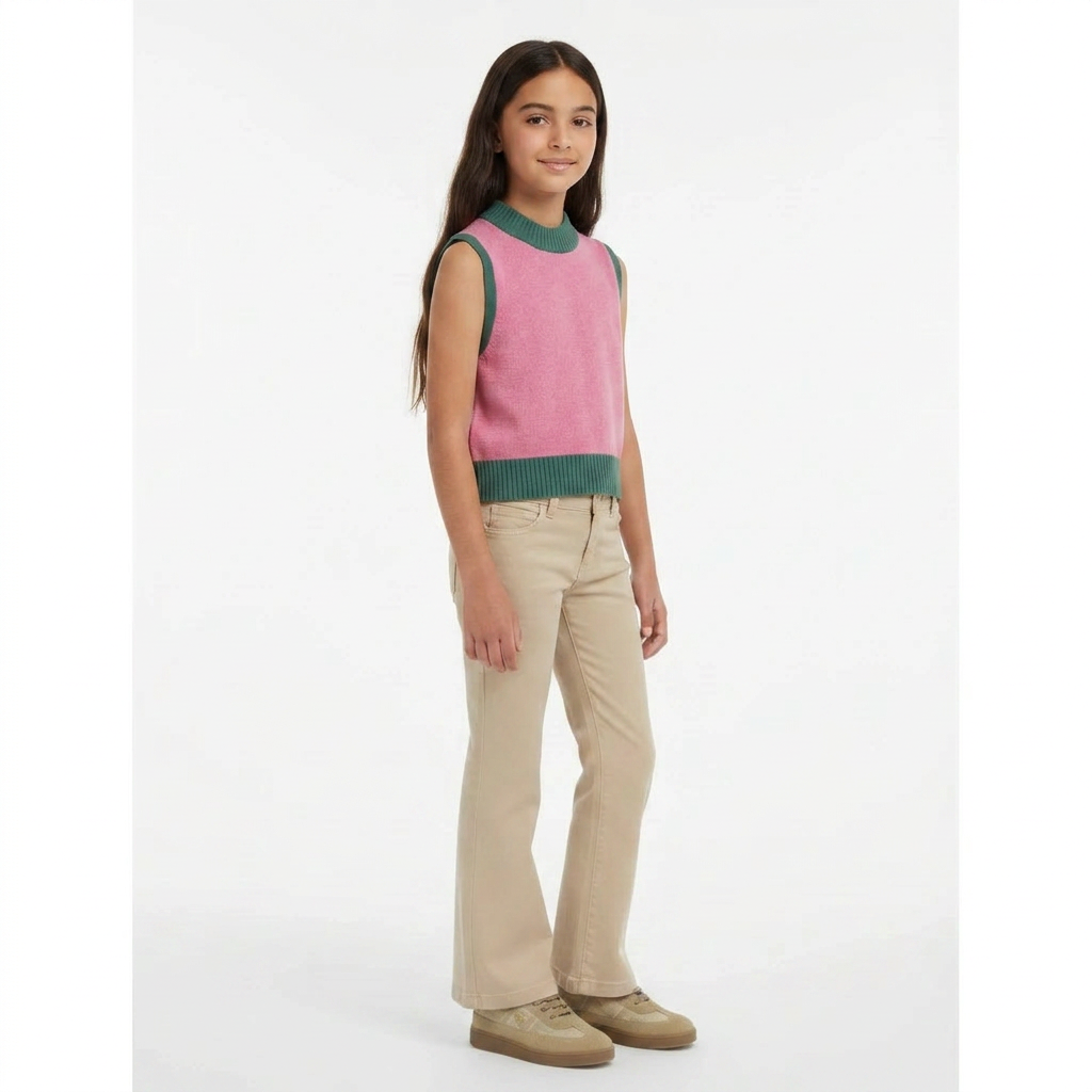 OTHER - PULL - ROSE, VERT - 8 ANS