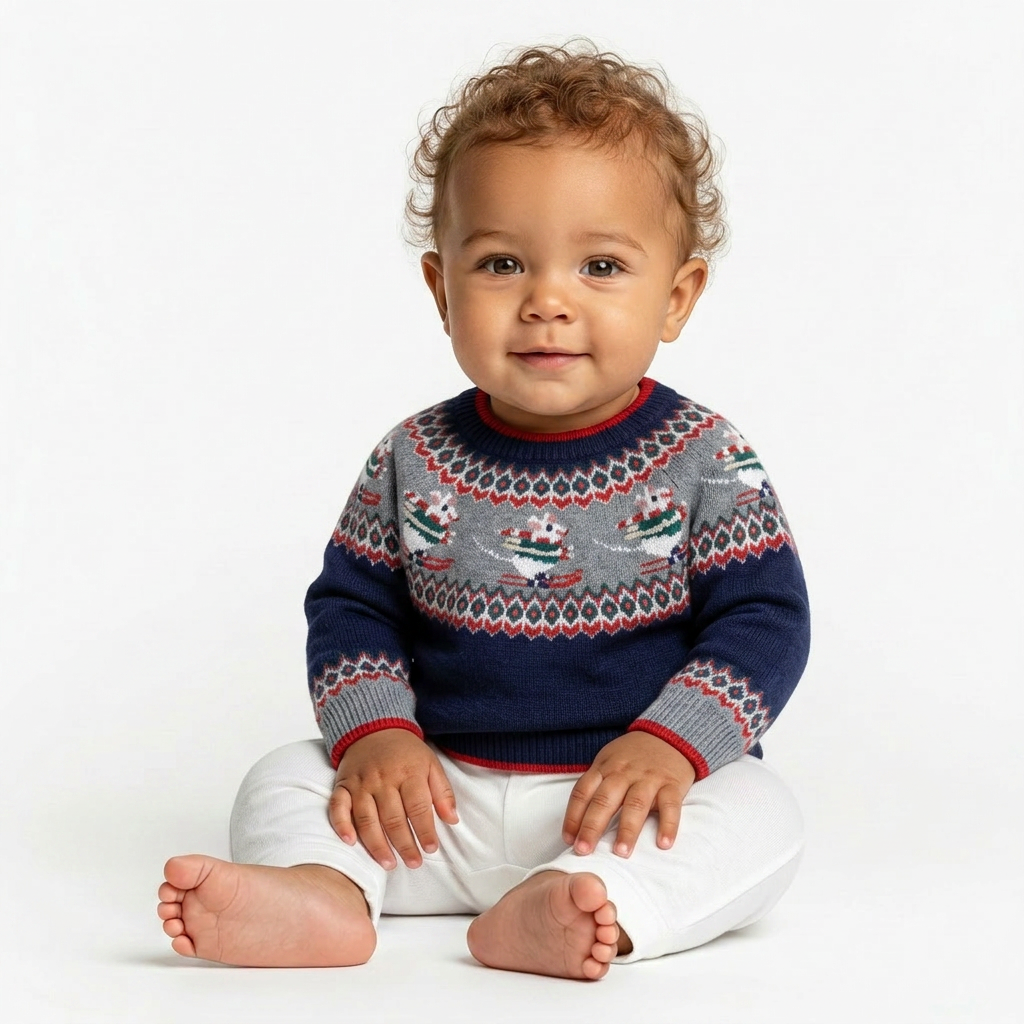 BODEN - PULL - BLEU, MULTICOLORE - 18 MOIS