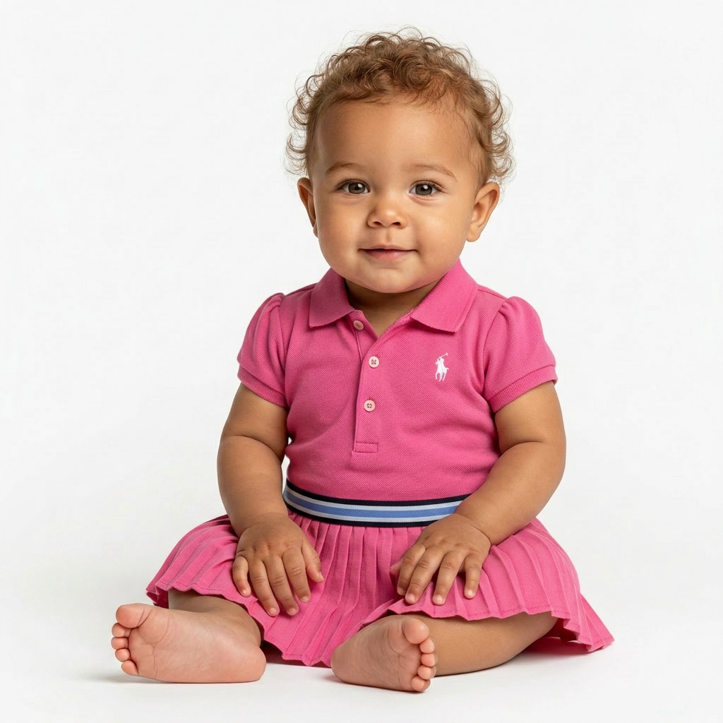 RALPH LAUREN - ROBE - ROSE - 3 MOIS