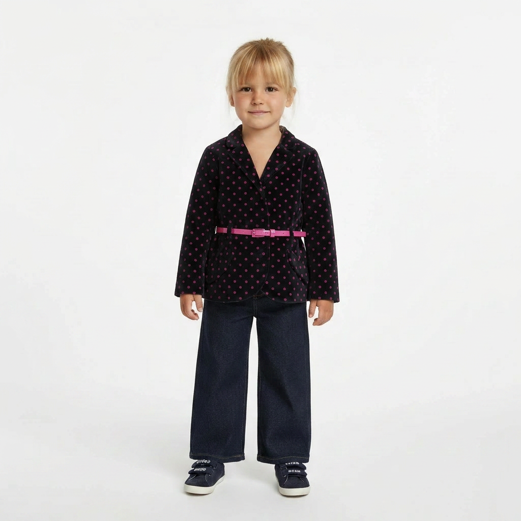 LILI GAUFRETTE - BLAZER - NOIR, ROSE - 3 ANS