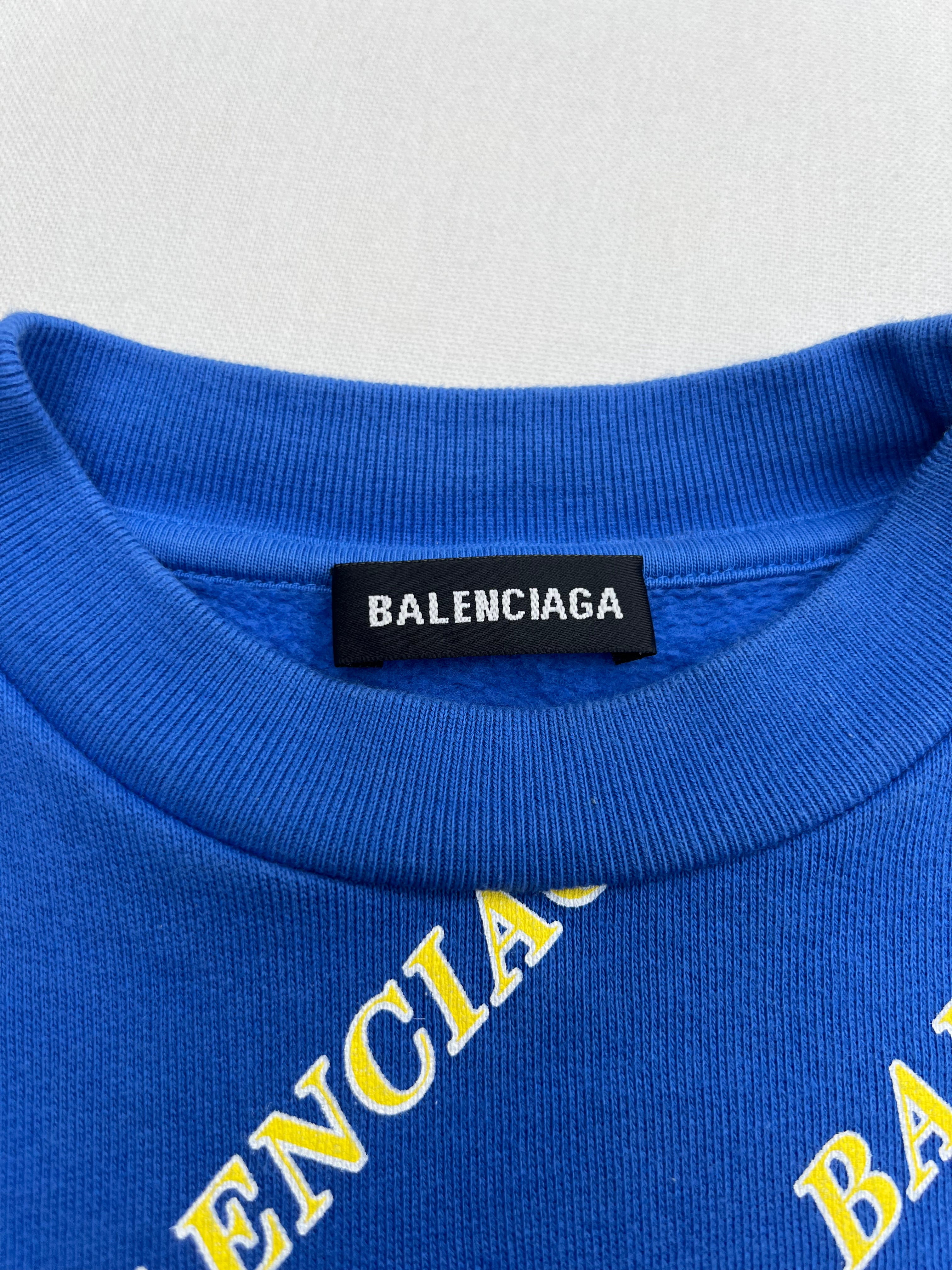 BALENCIAGA - SWEAT - BLEU - 24 MOIS