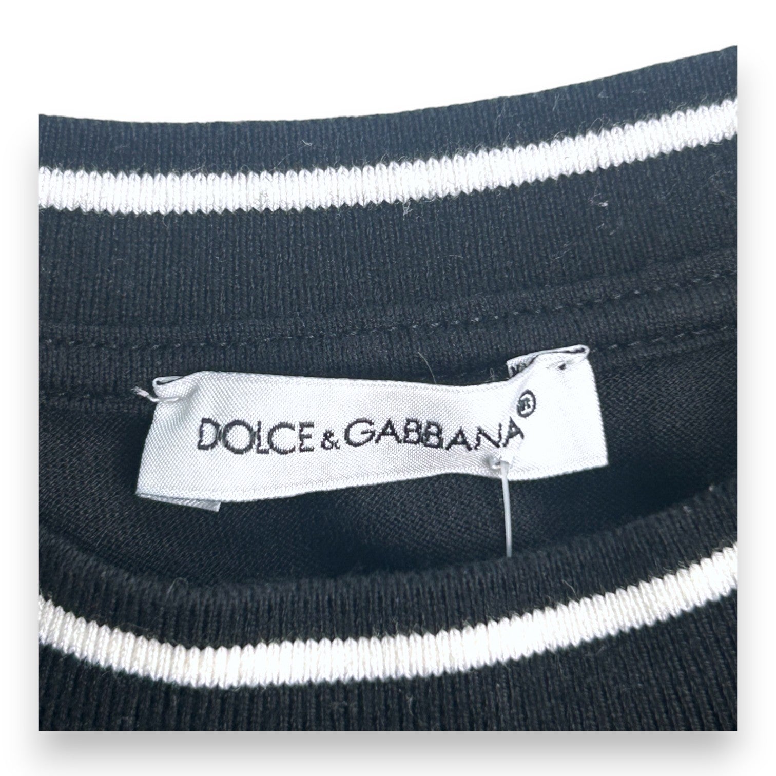 DOLCE & GABBANA - T-shirt noir à manches longues - 4 ans