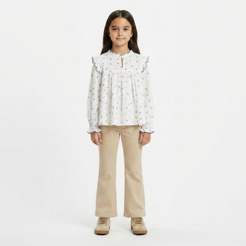 PAZ RODRIGUEZ - BLOUSE - BLANC - 6 ANS