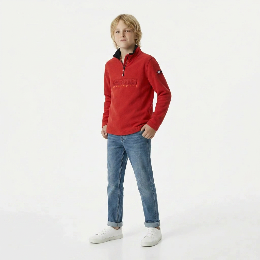 NAPAPIJRI - PULL - ROUGE - 12 ANS
