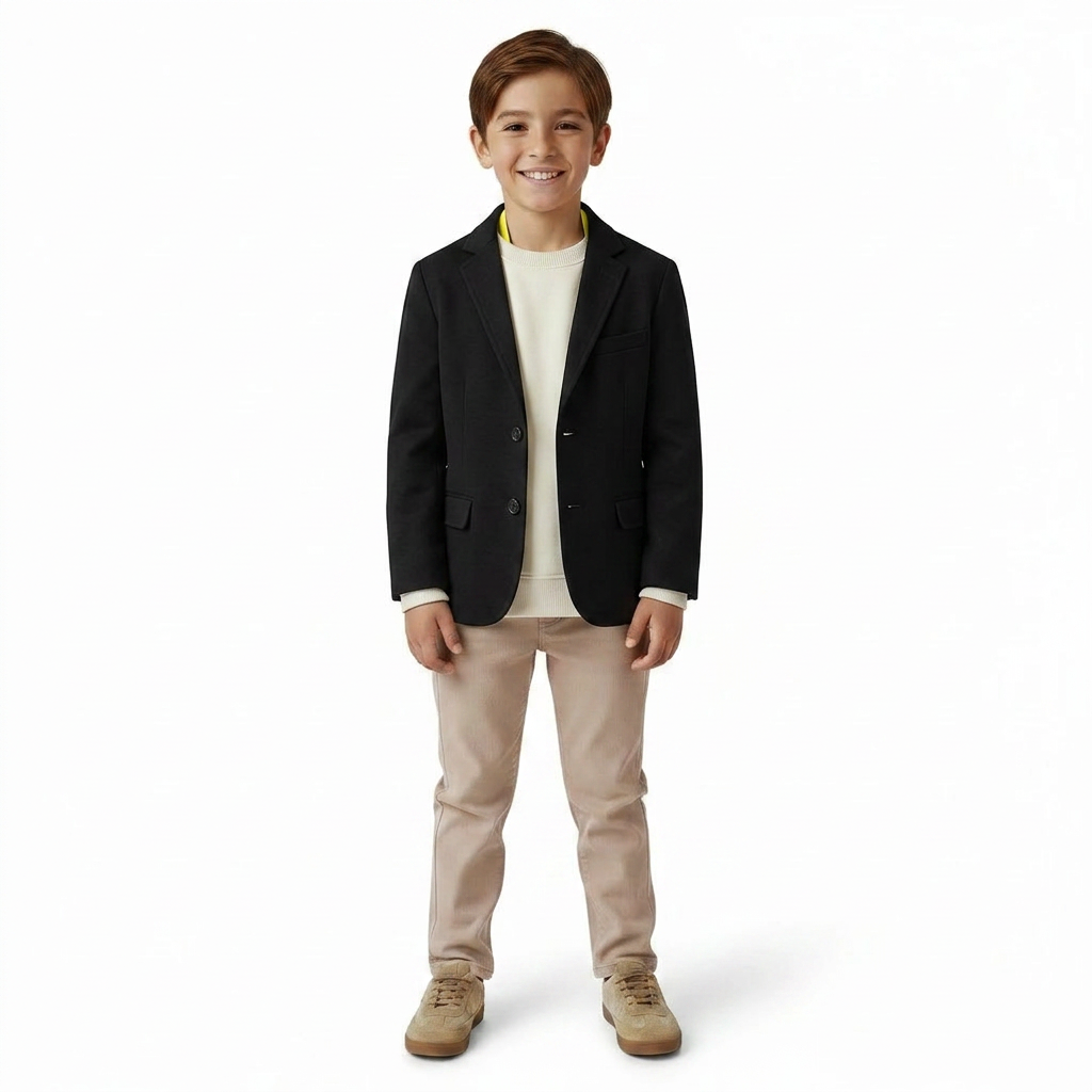 BELLEROSE - BLAZER - NOIR, JAUNE - 8 ANS