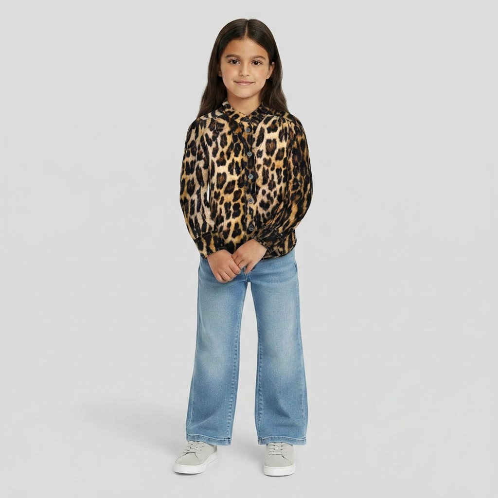 BELLEROSE - CHEMISE - MARRON, NOIR - 4 ANS