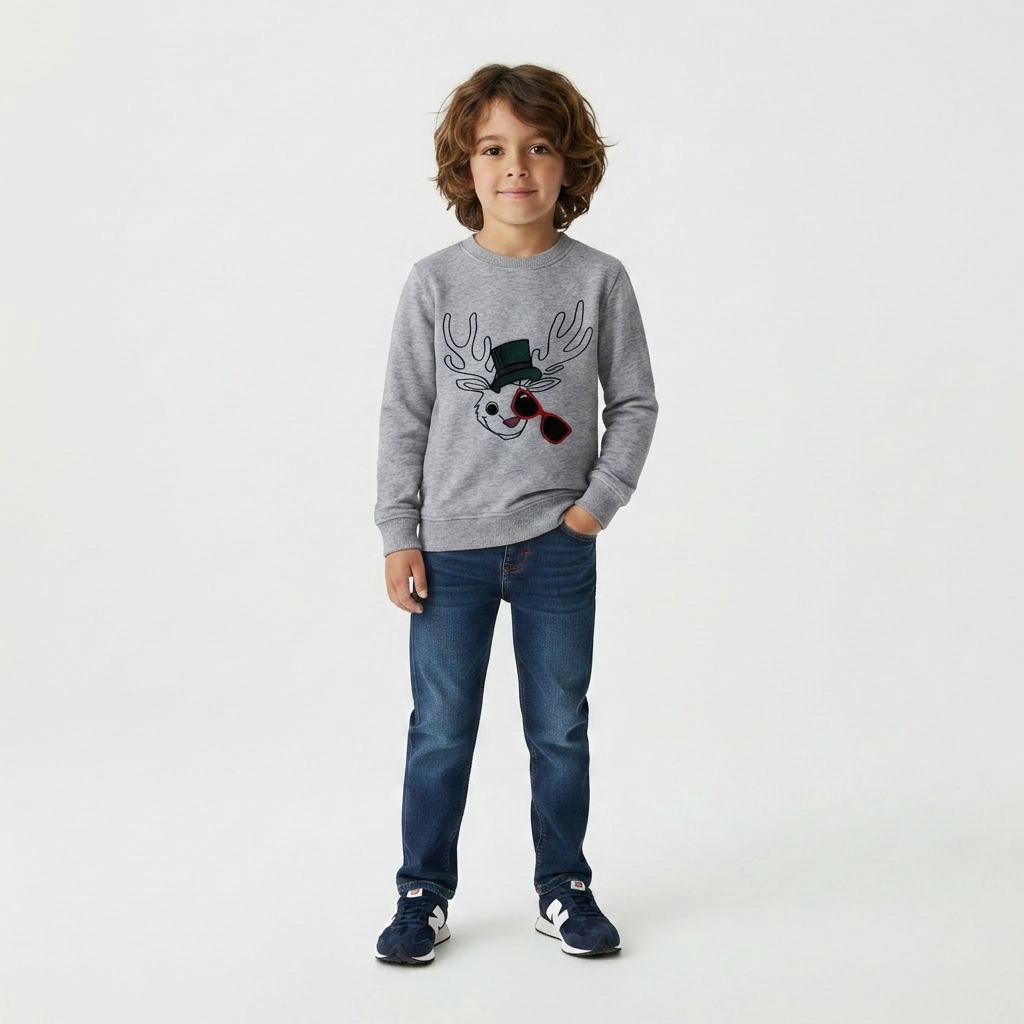STELLA MCCARTNEY - PULL - GRIS - 5 ANS