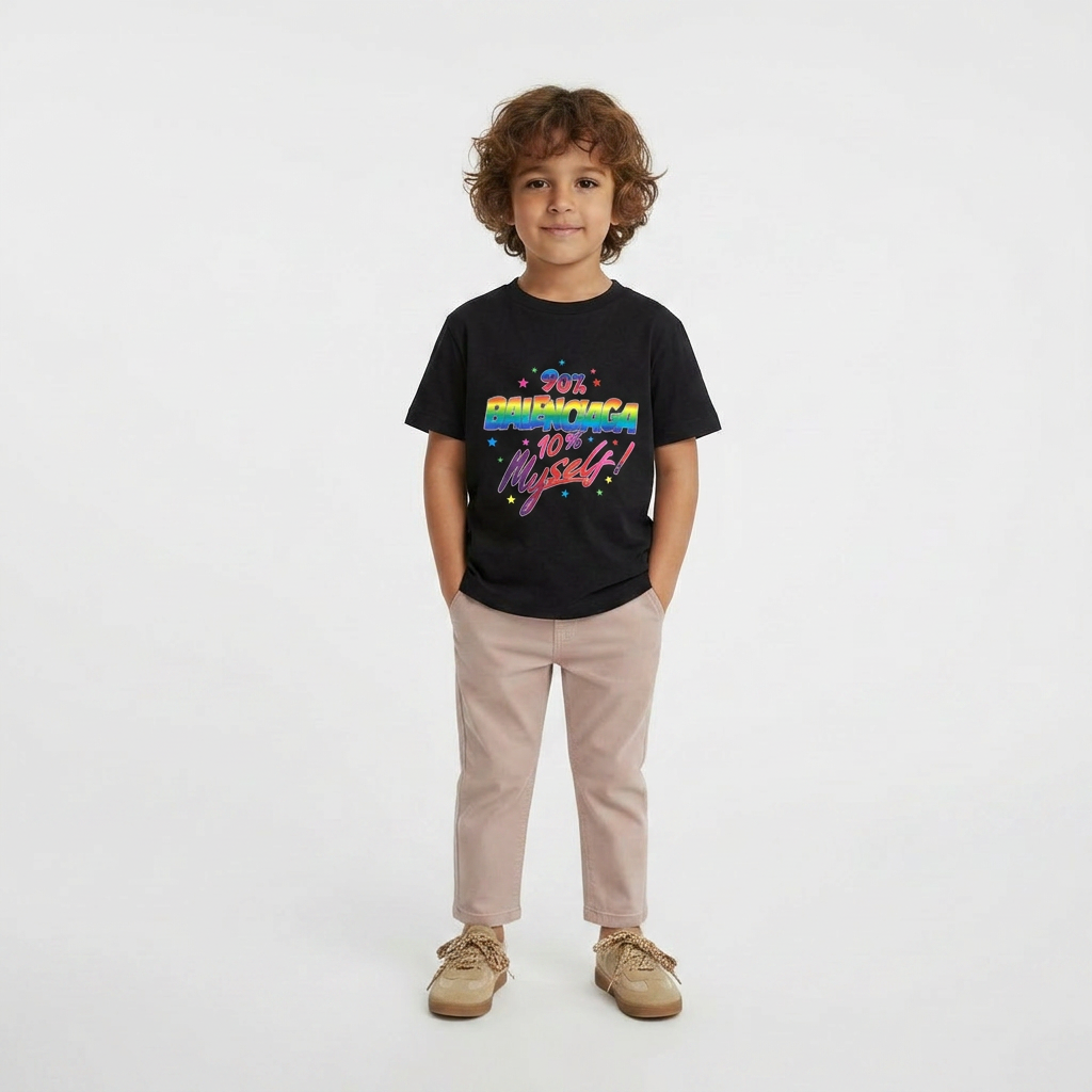 BALENCIAGA - T-SHIRT - NOIR, MULTICOLORE - 24 MOIS