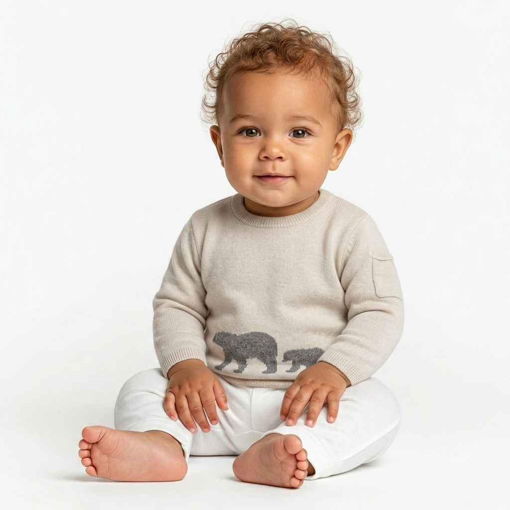 OSCAR ET VALENTINE - PULL - BEIGE - 12 MOIS