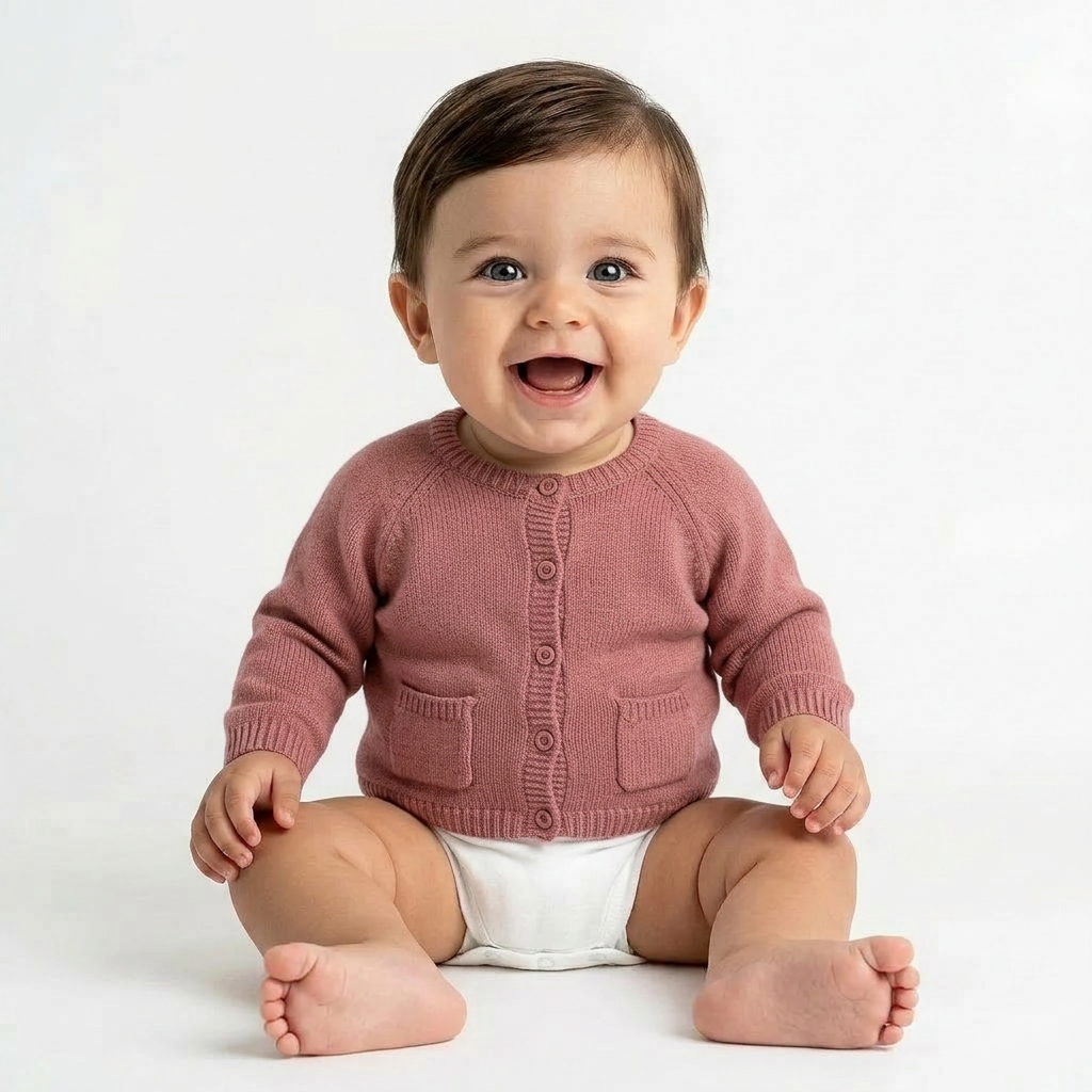 MARIE PUCE - CARDIGAN - ROSE - 6 MOIS