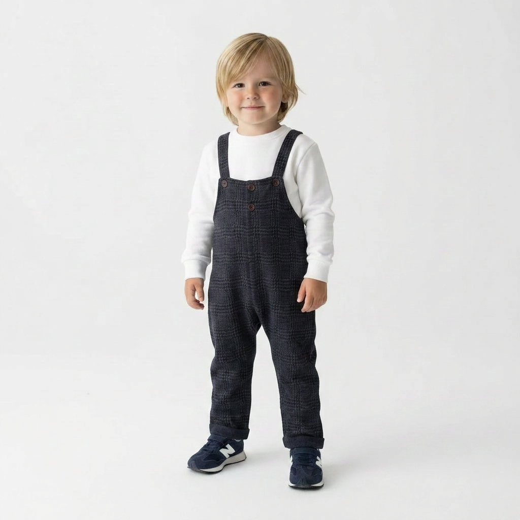 1 + IN THE FAMILY - SALOPETTE - MARRON, BLEU - 3 ANS