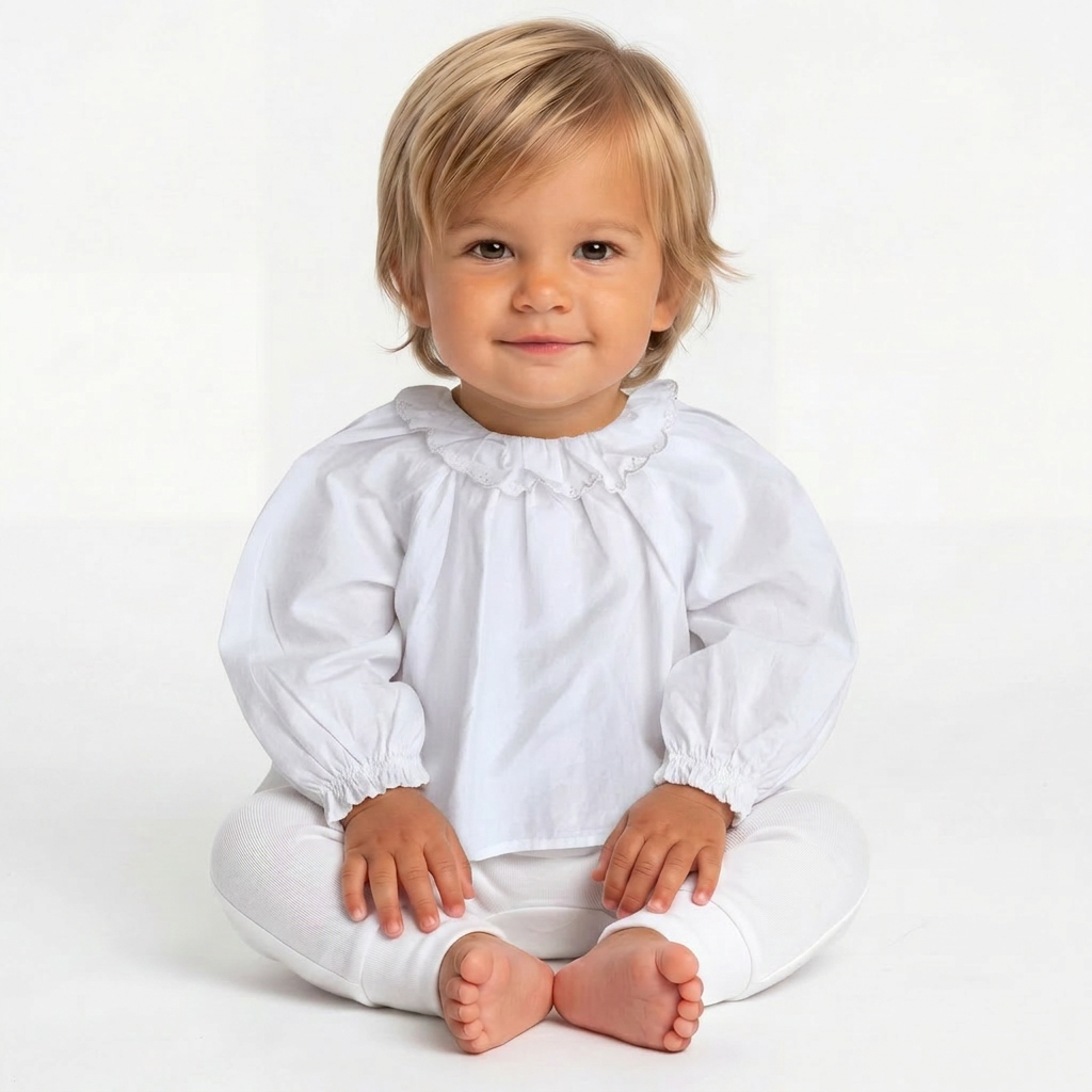 BONPOINT - BLOUSE - BLANC - 6 MOIS