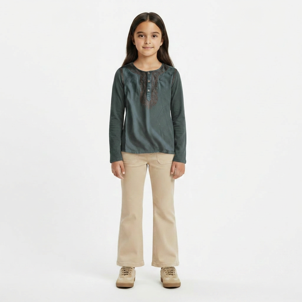 BONPOINT - T-SHIRT - VERT - 6 ANS