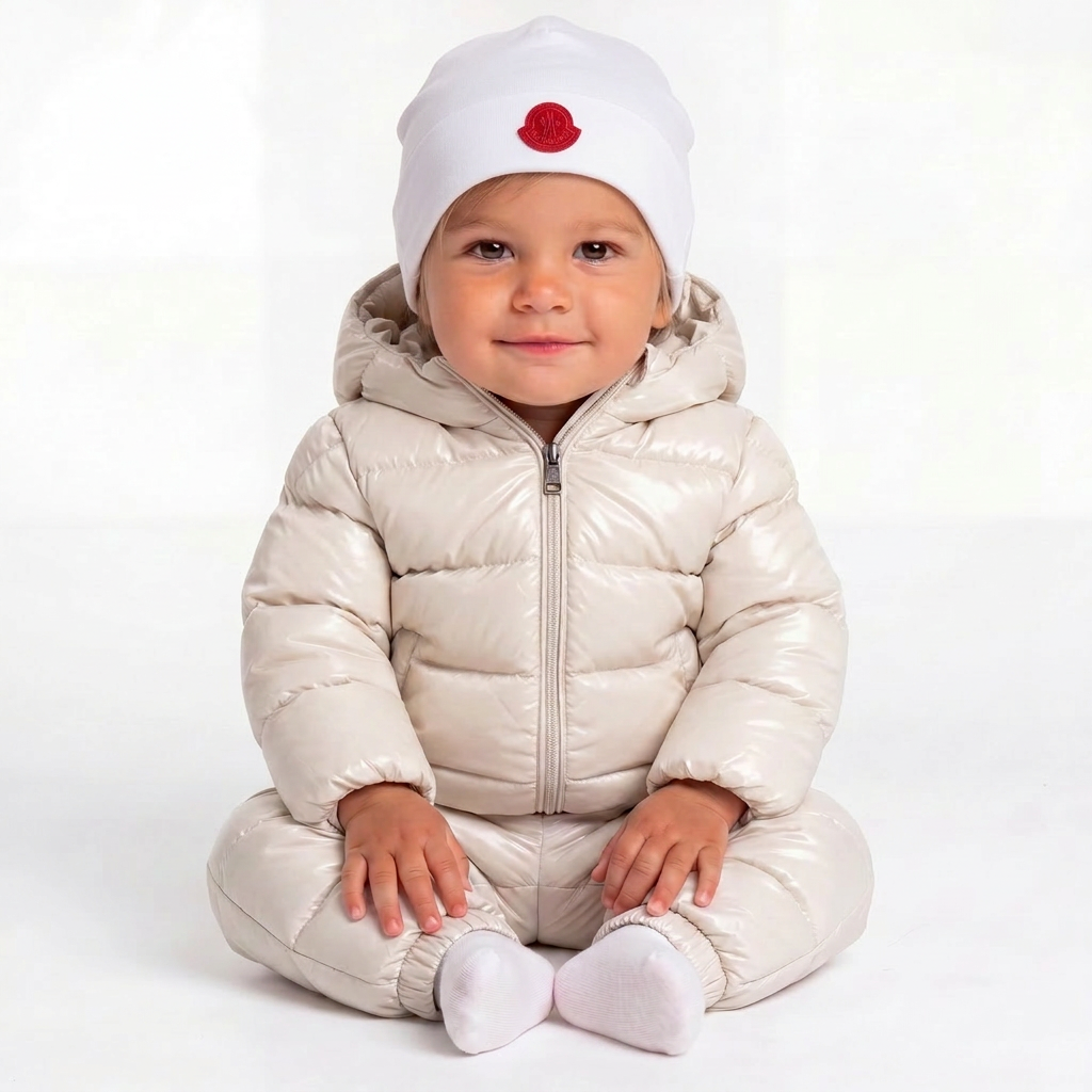 MONCLER - BONNET - BLANC - 3 MOIS