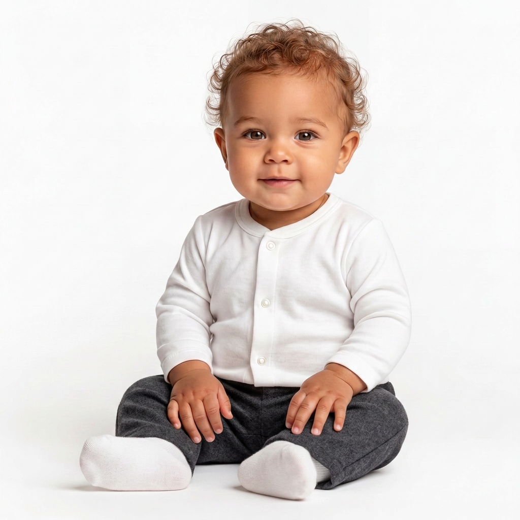 BONPOINT - Pantalon noir en laine - 6 mois