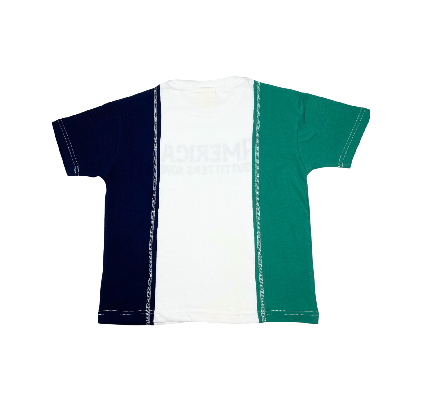 AMERICAN OUTFITTERS - T-shirt vert, blanc, marine - 8 ans