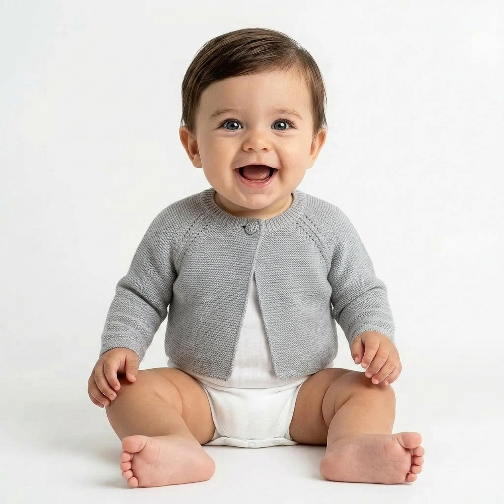 JACADI - CARDIGAN - GRIS - 12 MOIS