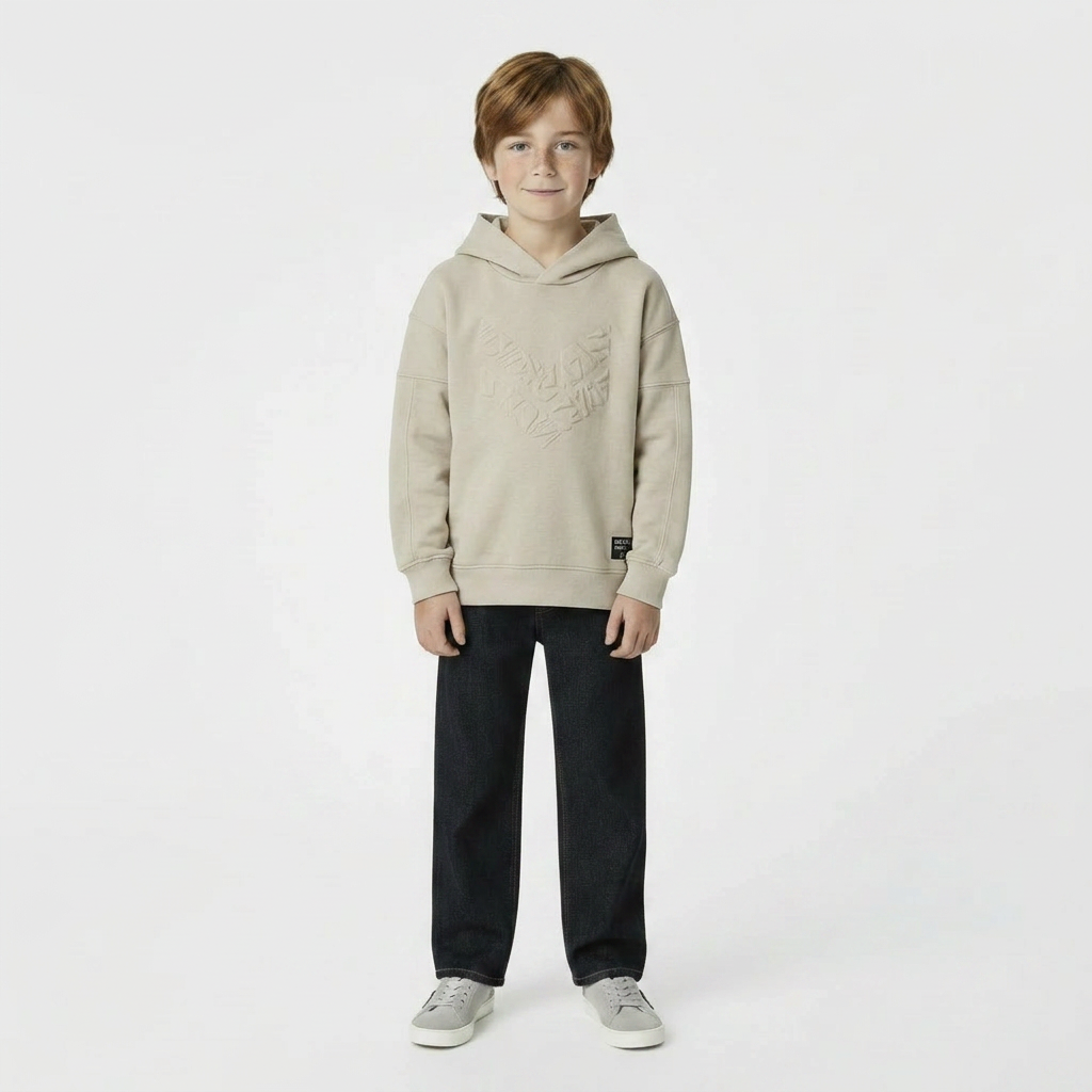 IKKS - SWEAT - BEIGE - 8 ANS