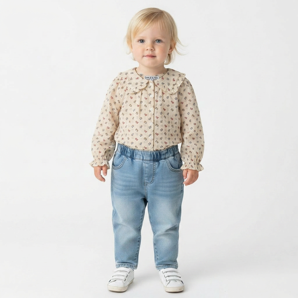 EMILE & IDA - BLOUSE - BEIGE - 24 MOIS