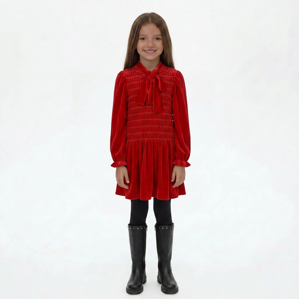 MUAMUÀ MAISON - ROBE - ROUGE - 8 ANS