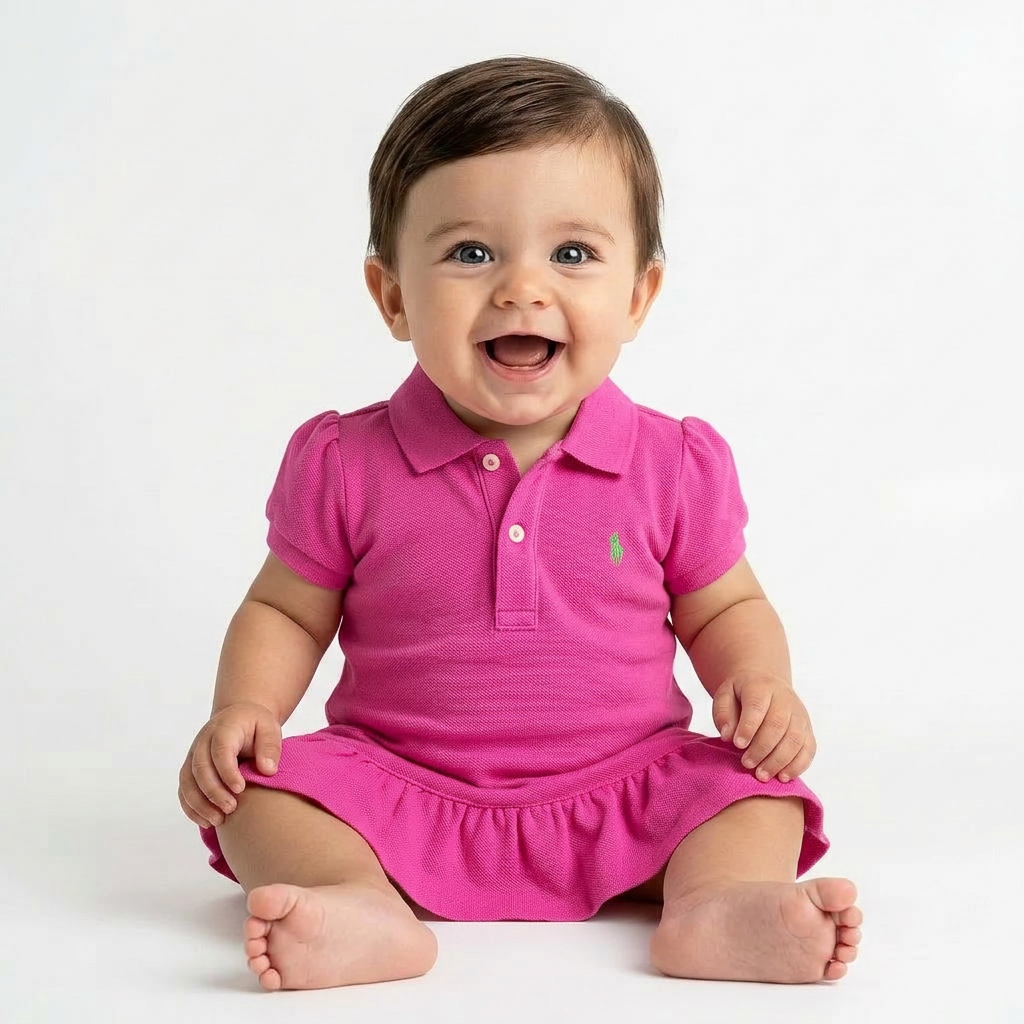 RALPH LAUREN - ROBE - ROSE - 6 MOIS