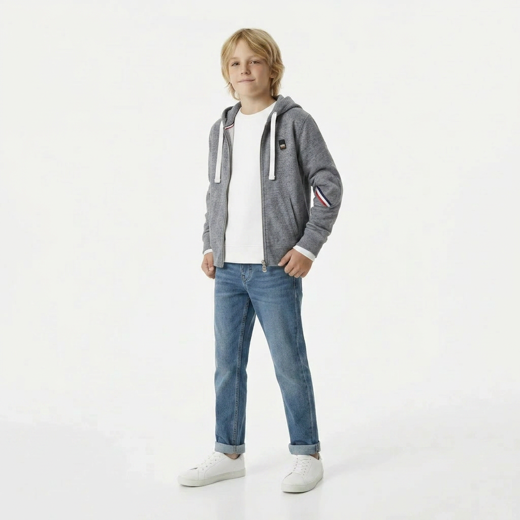 HERO SEVEN - VESTE - GRIS - 10 ANS