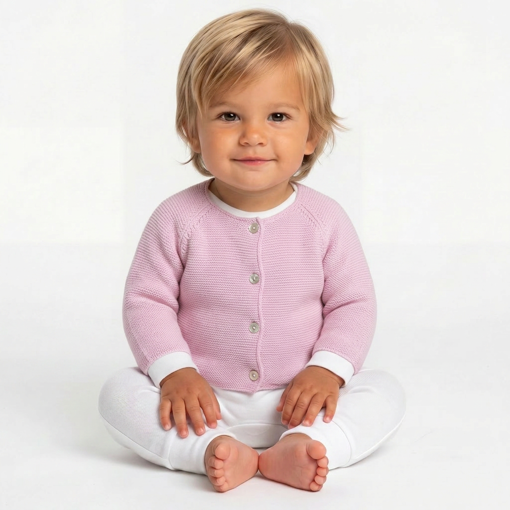 JACADI - CARDIGAN - ROSE - 3 MOIS