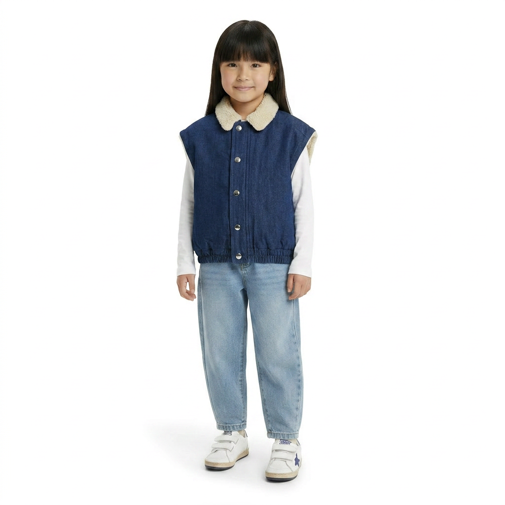 LOURS - VESTE EN JEAN - BLEU - 6 ANS