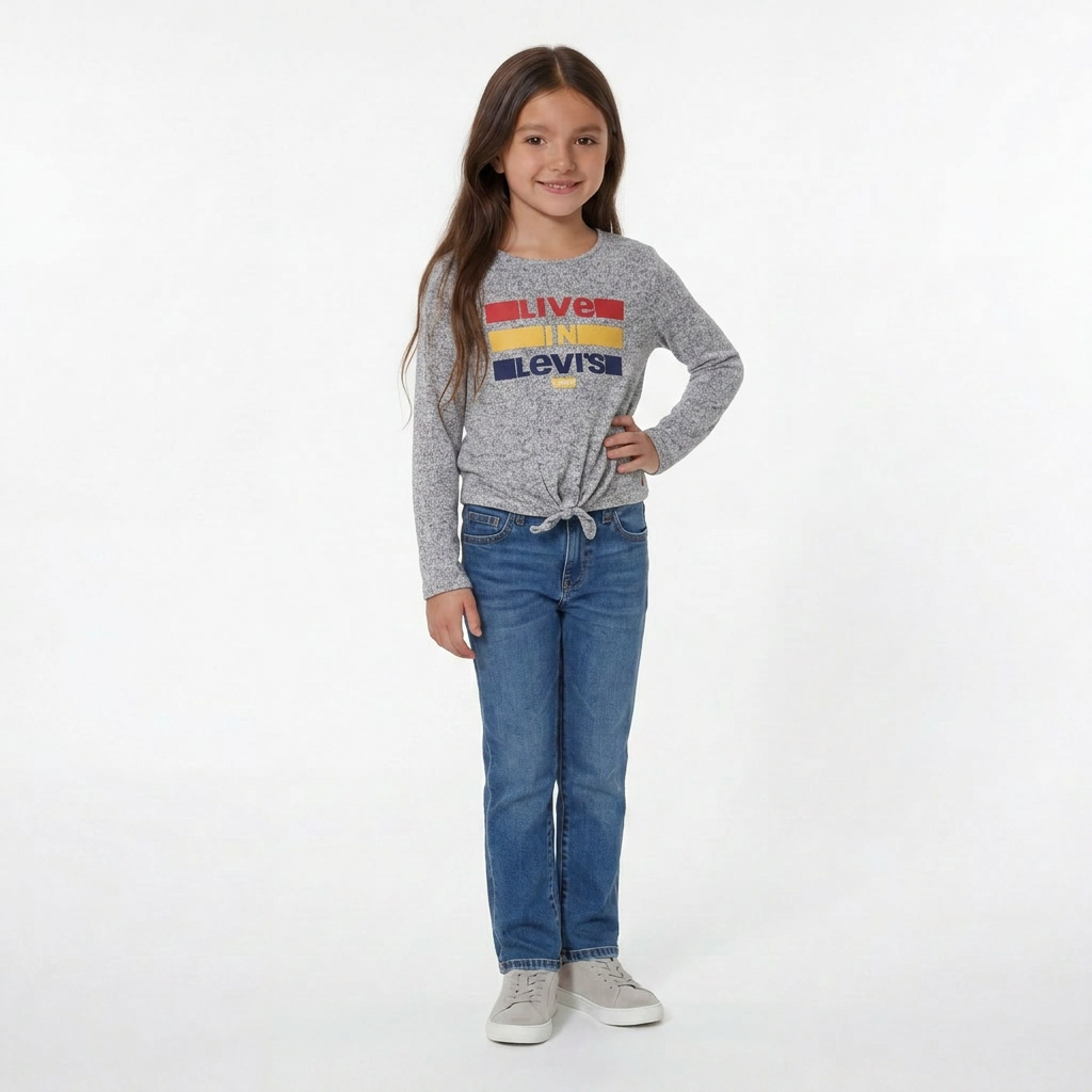 LEVI'S - PULL - GRIS - 8 ANS
