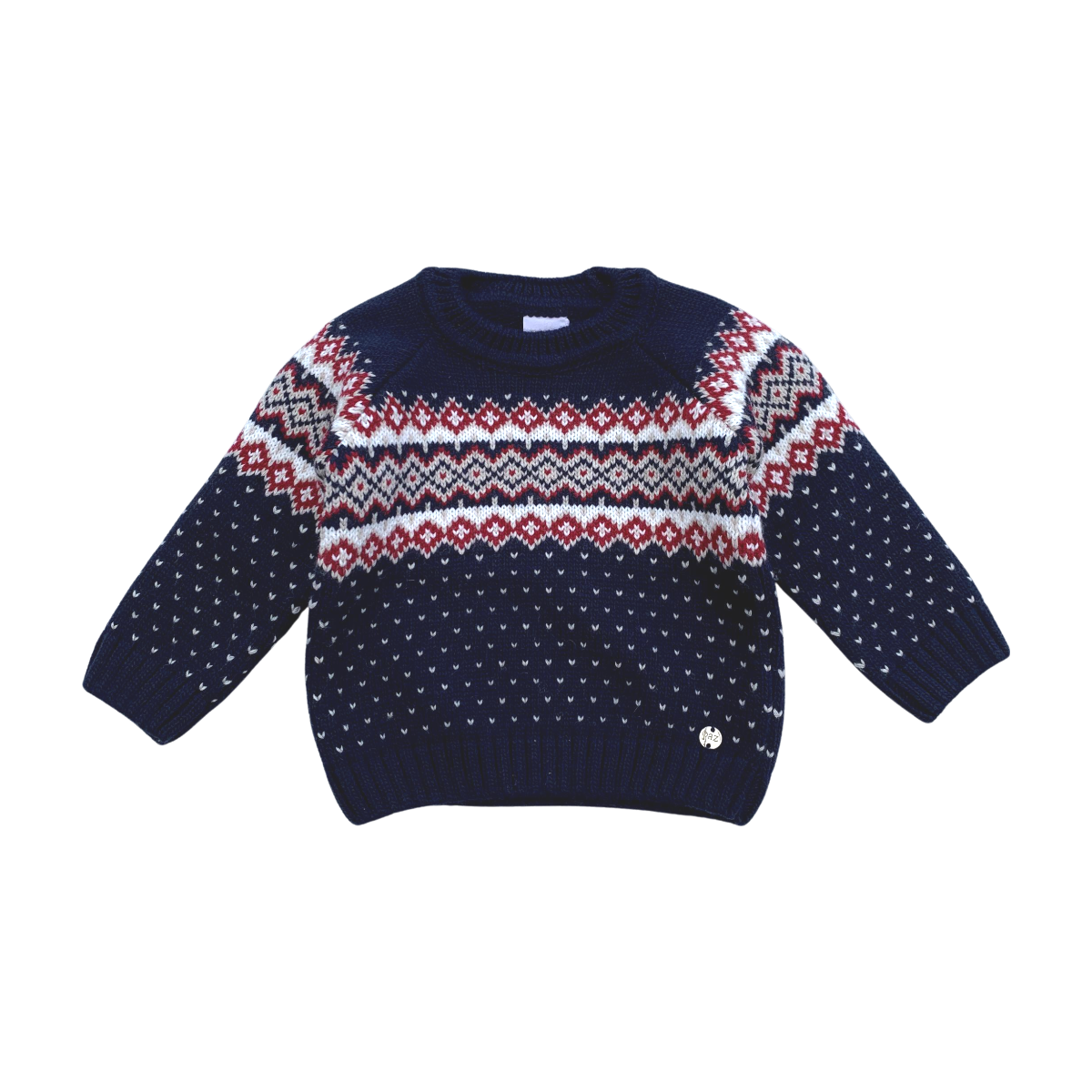 PAZ RODRIGUEZ - PULL - BLEU, ROUGE - 12 MOIS