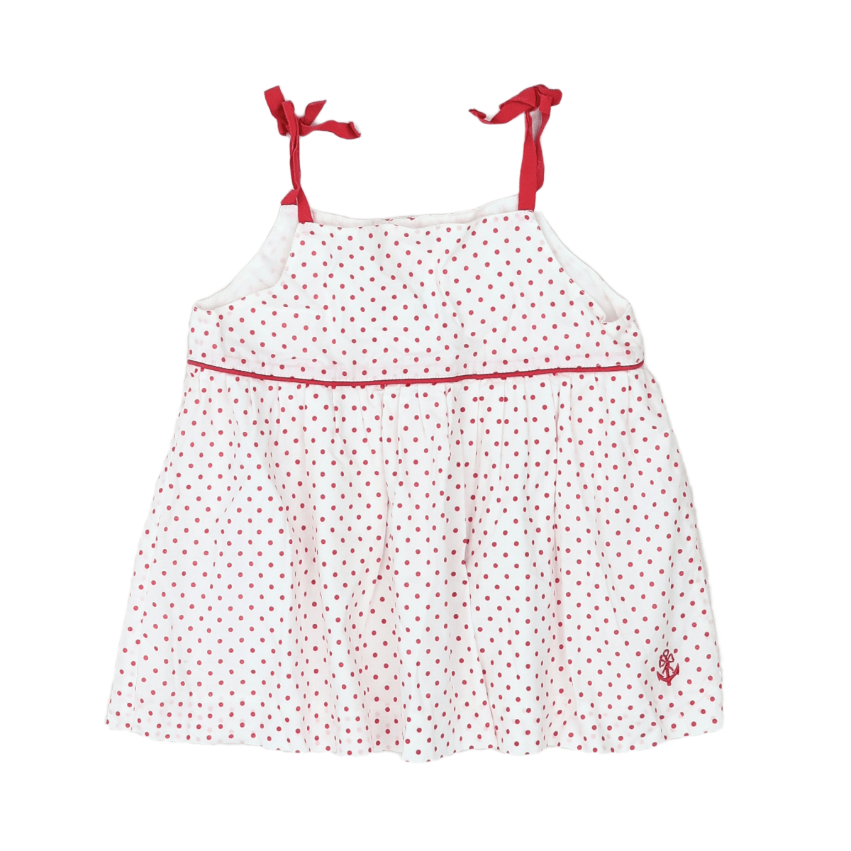JACADI - BLOUSE - WHITE, RED - 4 YEARS