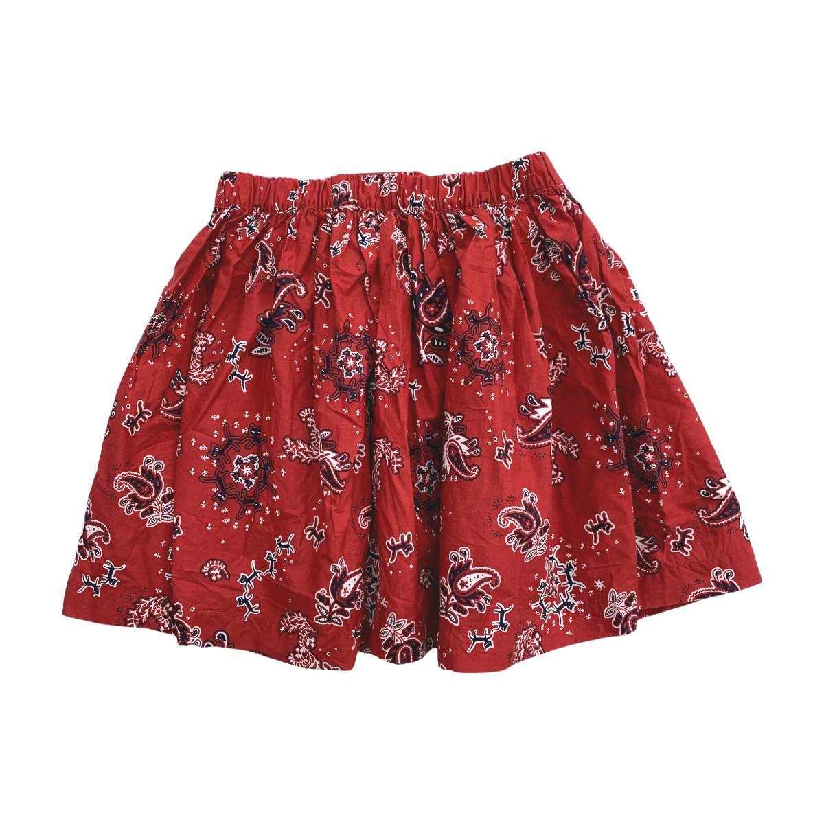 PETIT BATEAU - JUPE - ROUGE, BLANC - 10 ANS